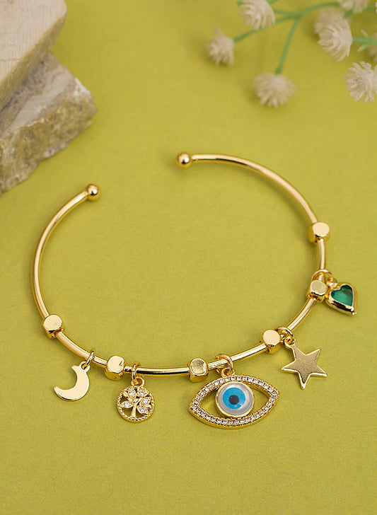 Scarlet evil eye bracelet