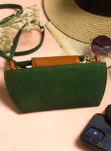 Green tan Sunglass/mobile Sling bag