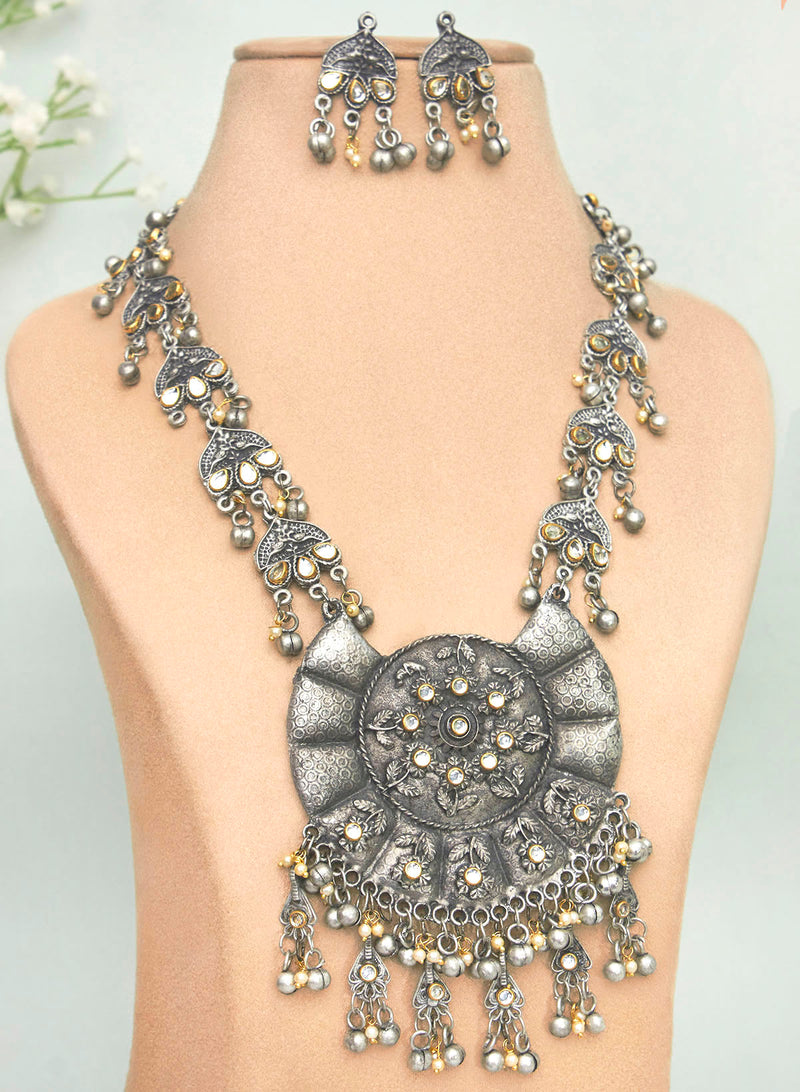 Barisha stone necklace set