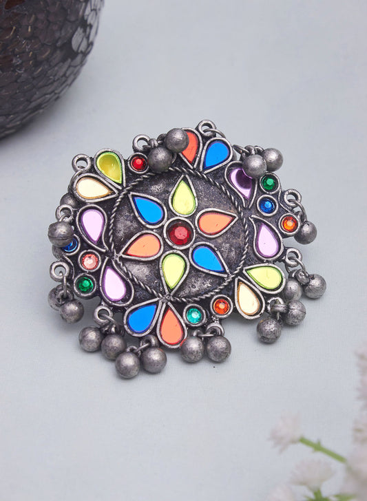 Oviya mirror ring