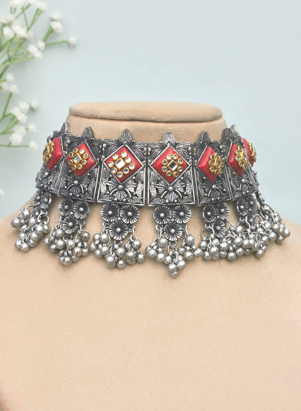 Abhidha stone choker set