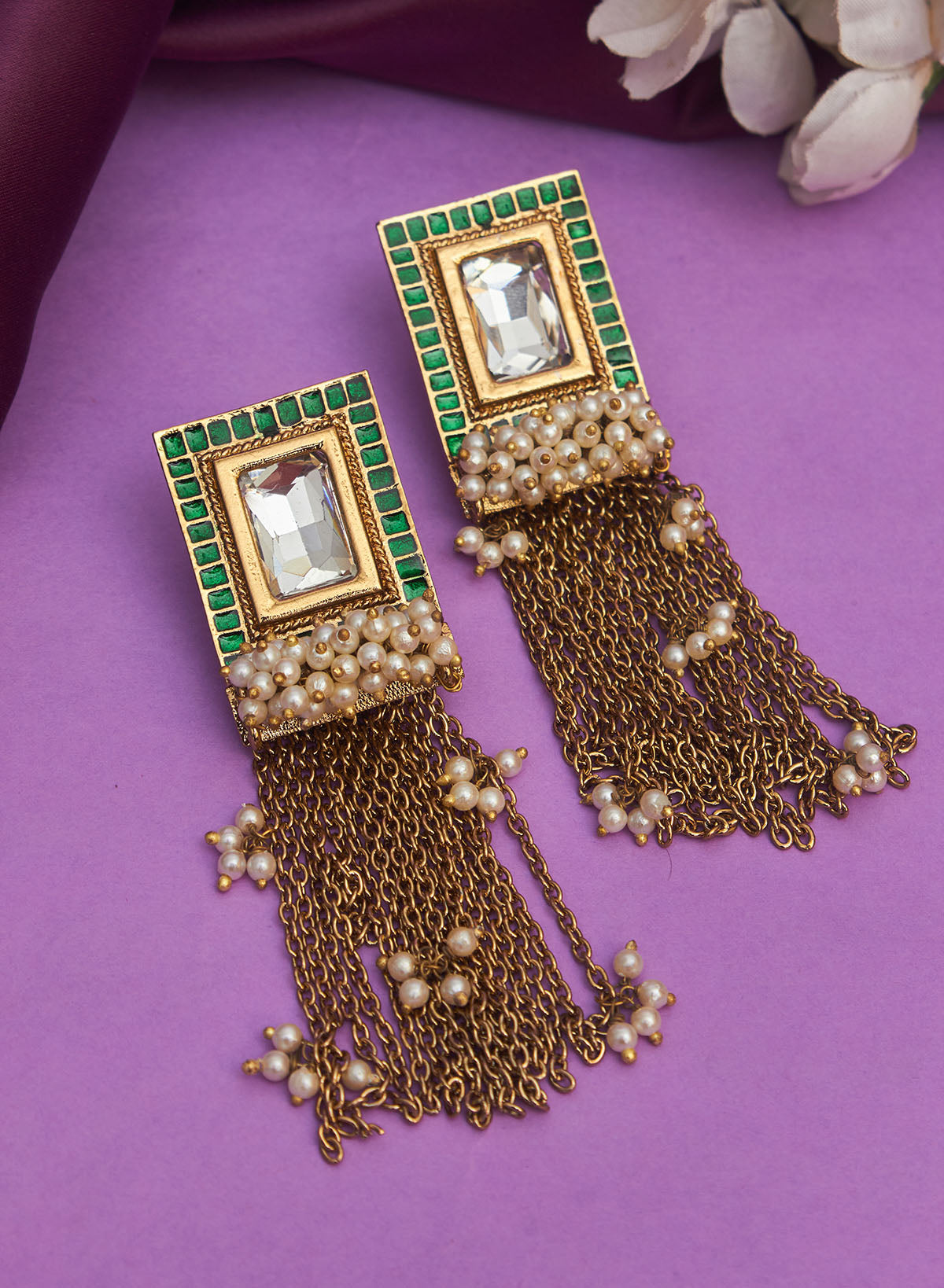 Saraniya stone earring