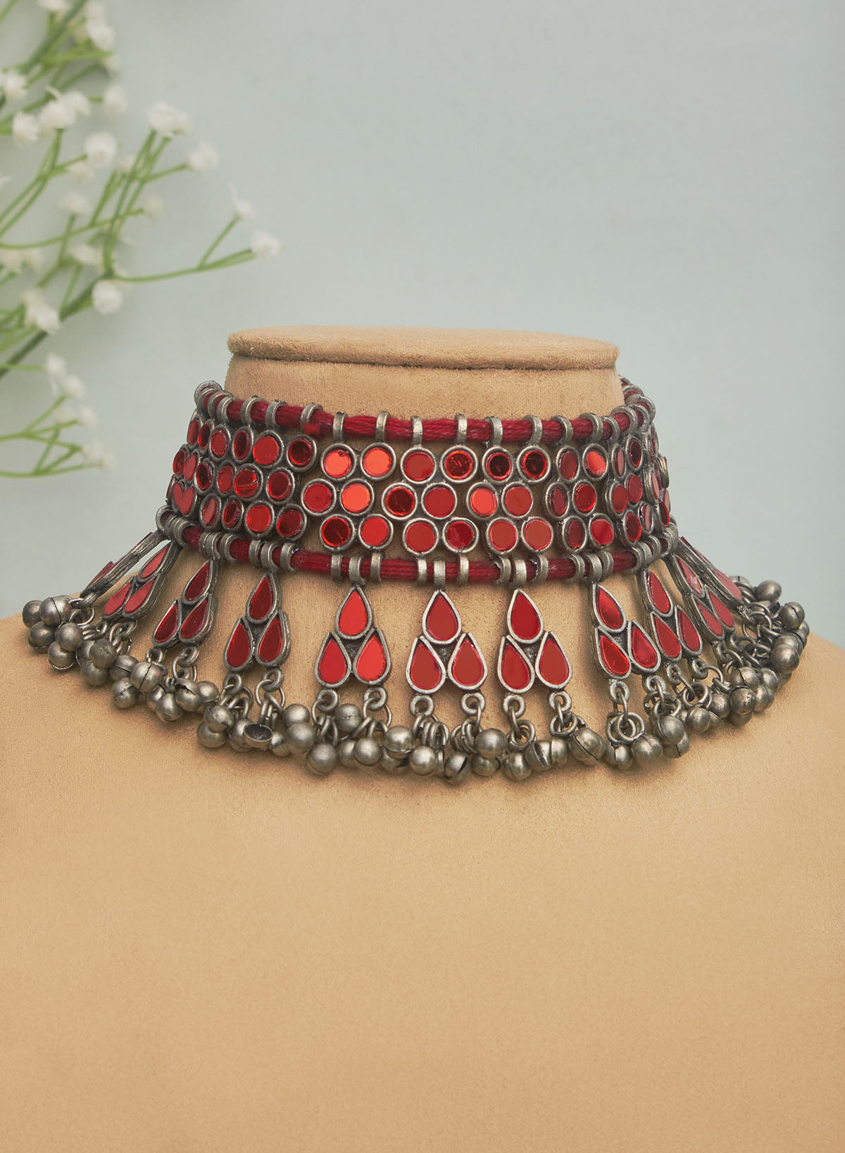 Nimisha mirror choker