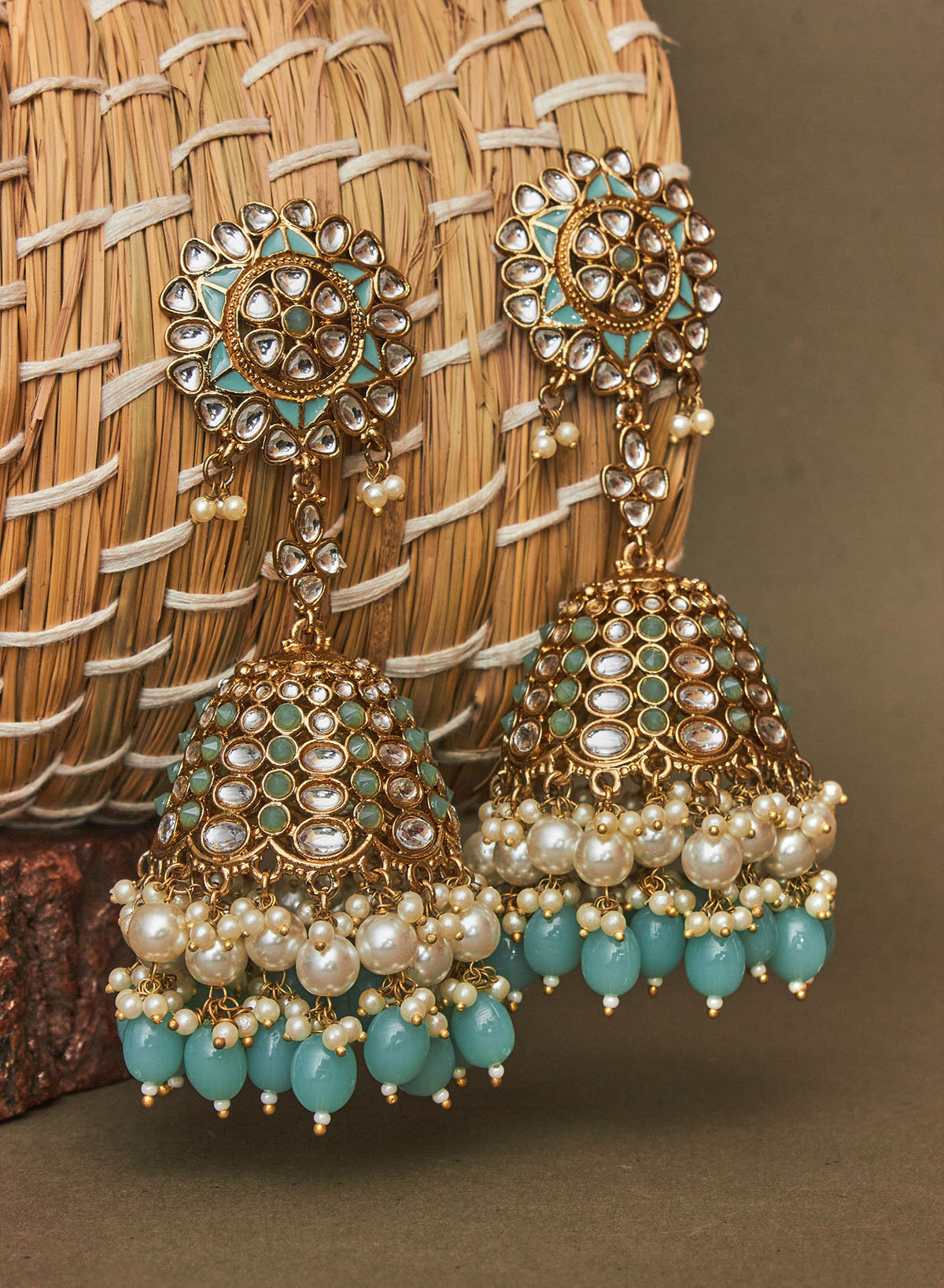 Swaleha stone jhumka