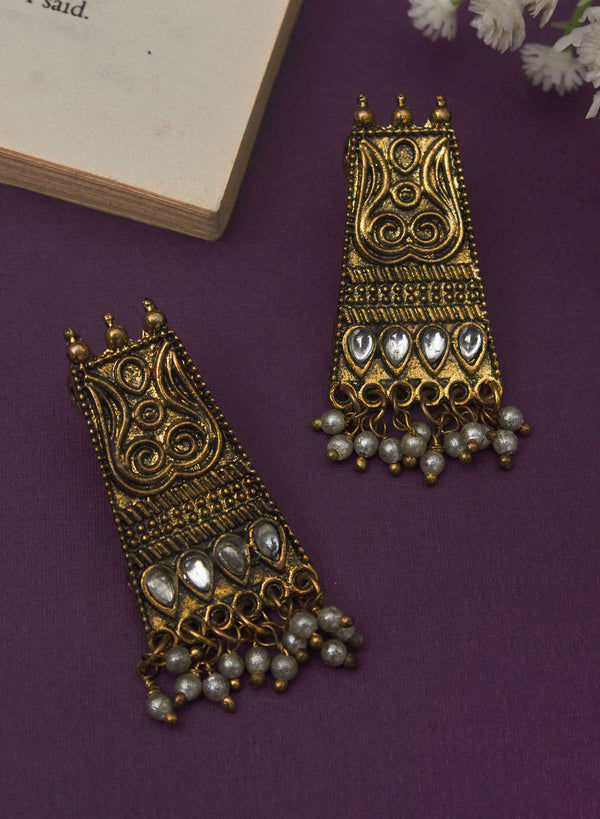 Vina oxidised earring