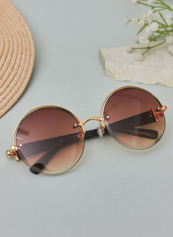 Carter round sunglass