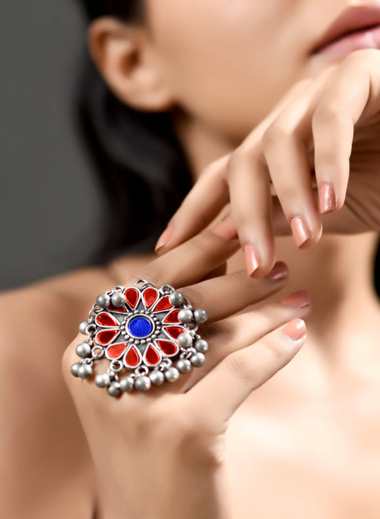 medha oxidised ring