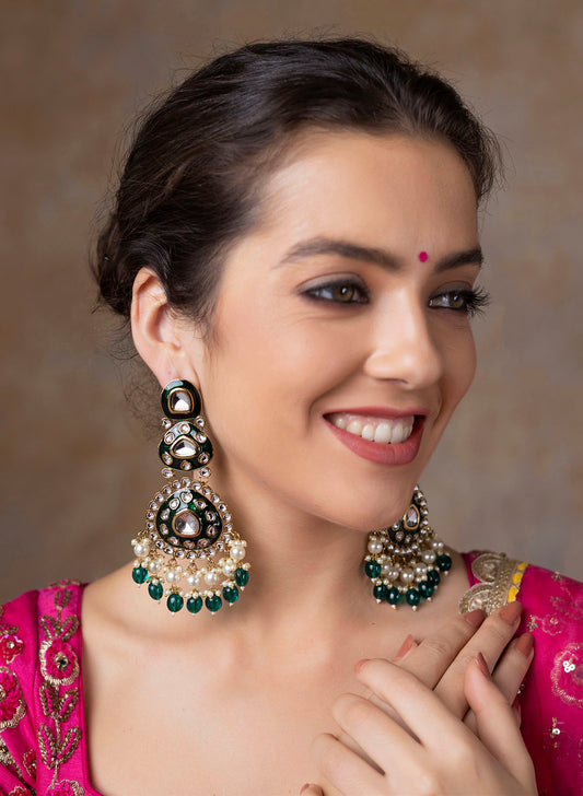 Ani meenakari long Earring