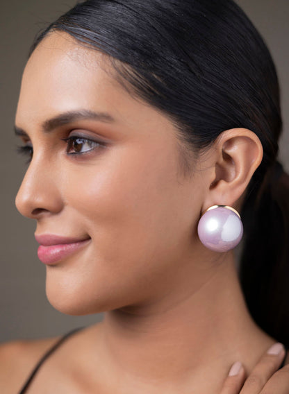 Oversize pearl studs-30mm