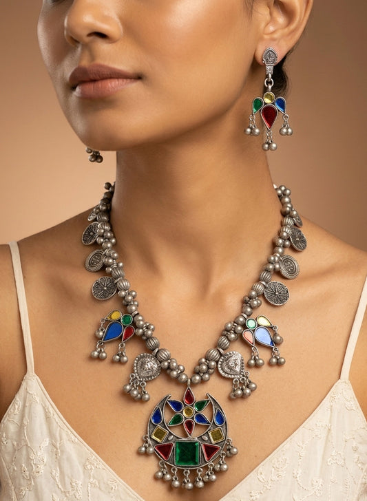 Rangoli Necklace Set