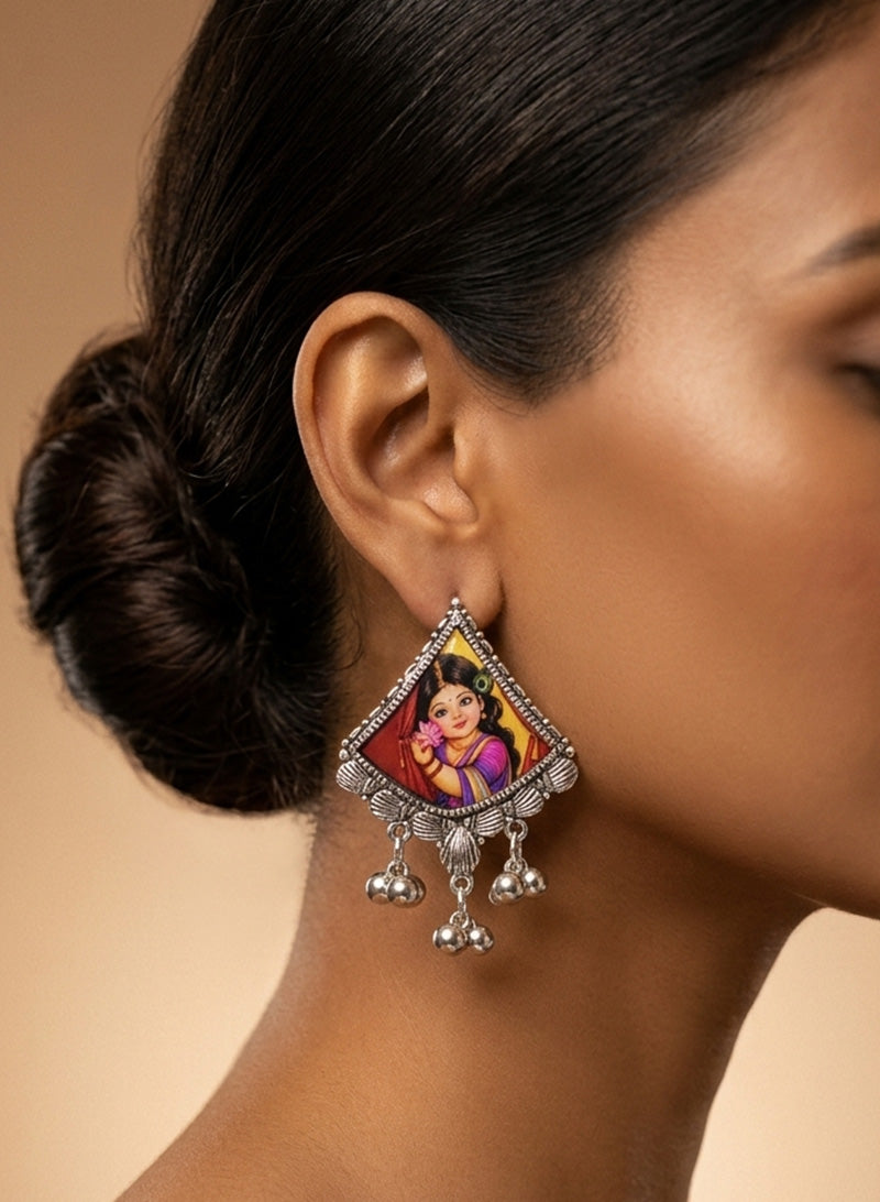 Samra Printed Earring