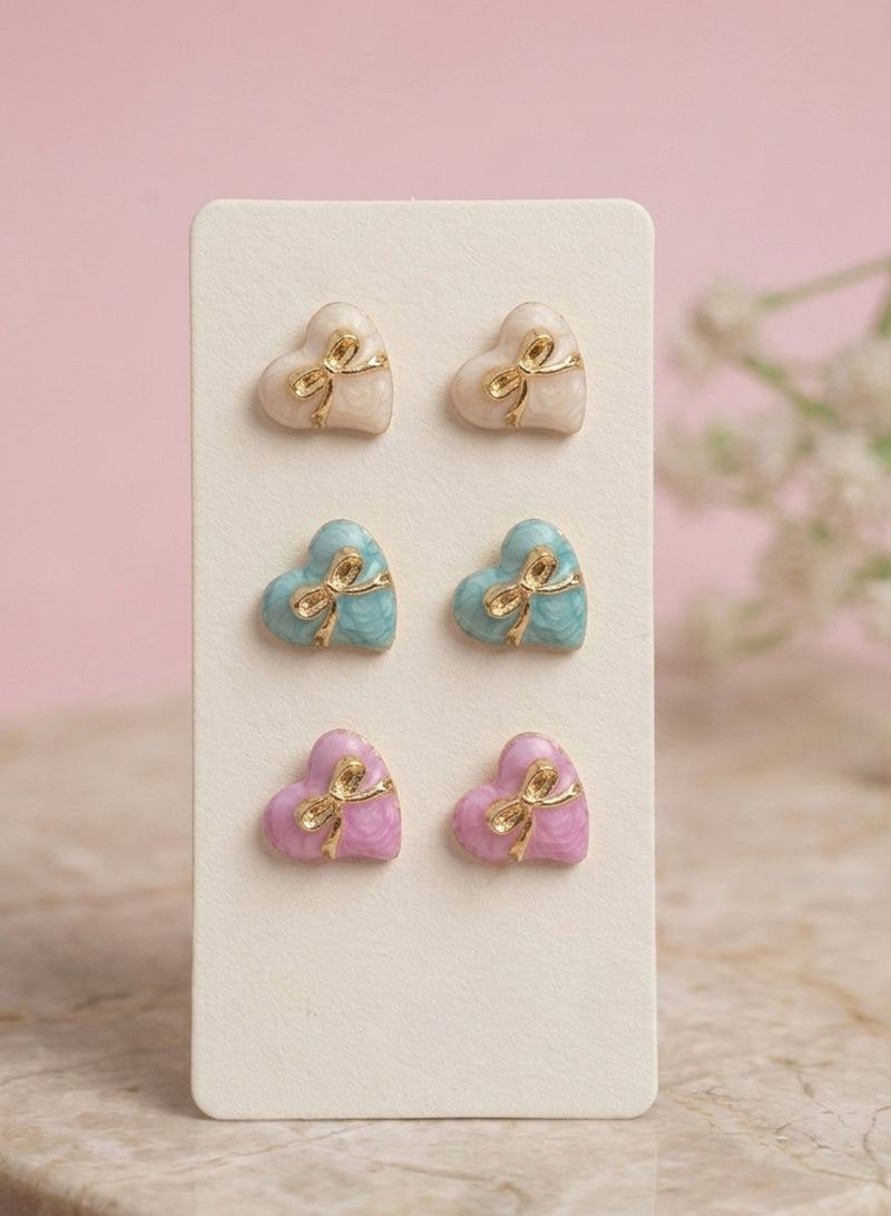 Mini Heart Earring Combo 2