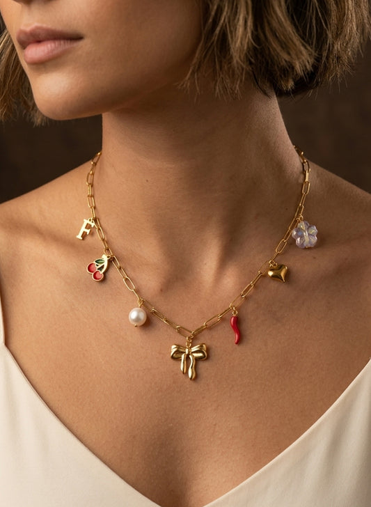 Bow Charm Necklace