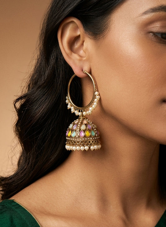 Divita hoop Jhumka