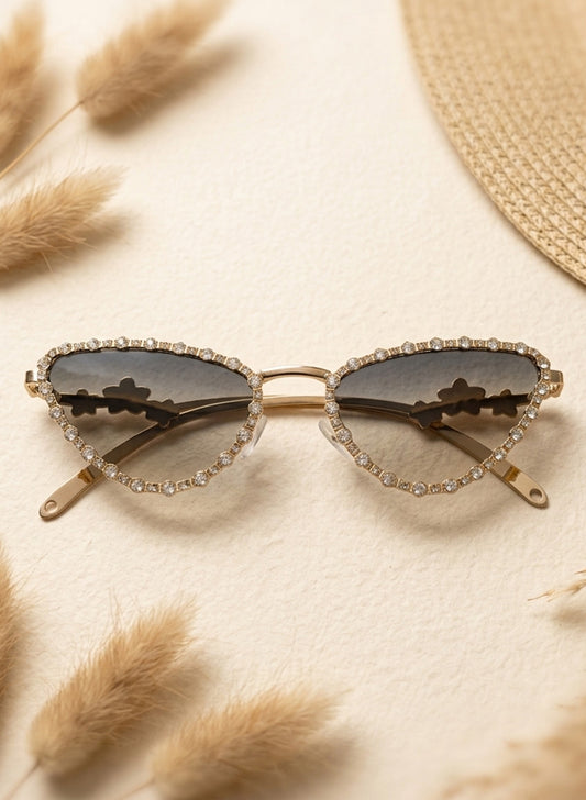 Starlit Cat-Eye Sunglasses
