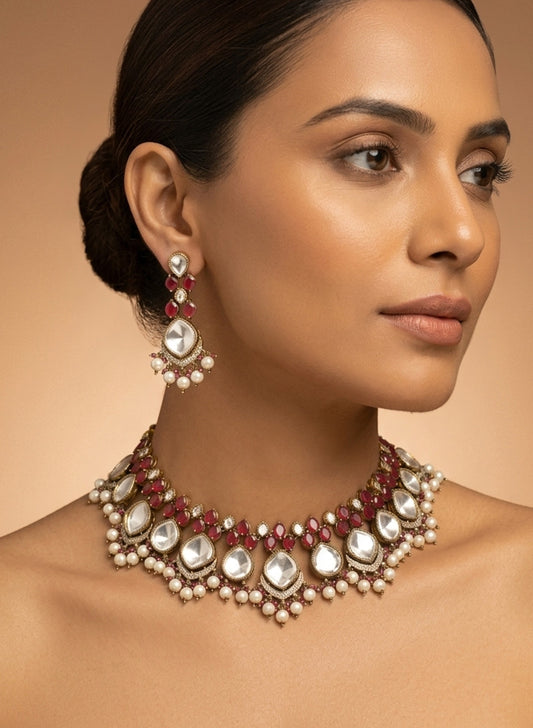 Deblina necklace set