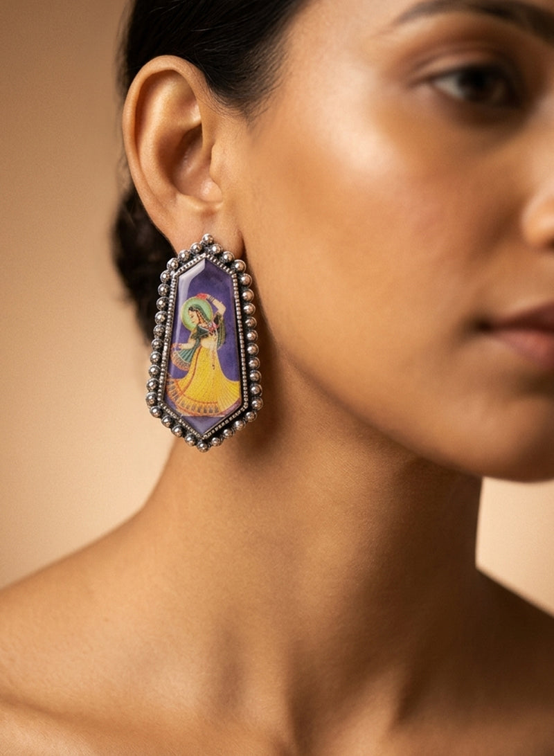 Parnikaa Printed Earring