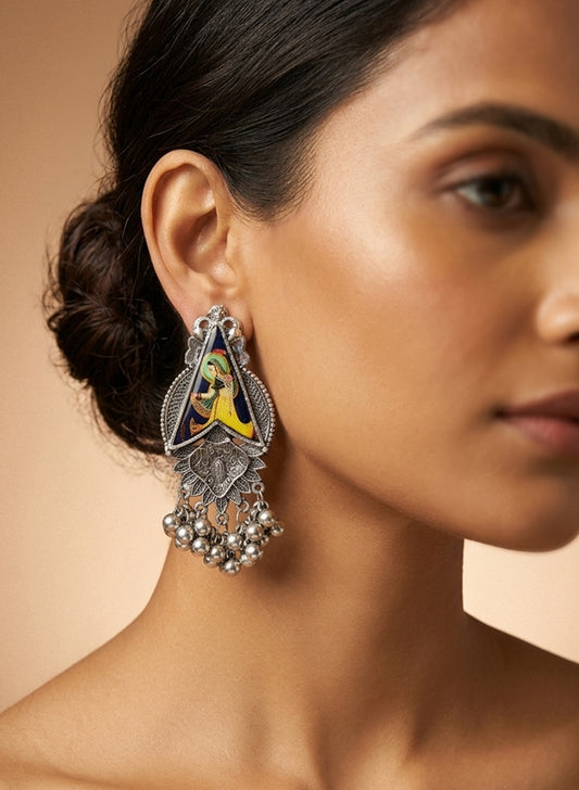 Pehal Printed Earring