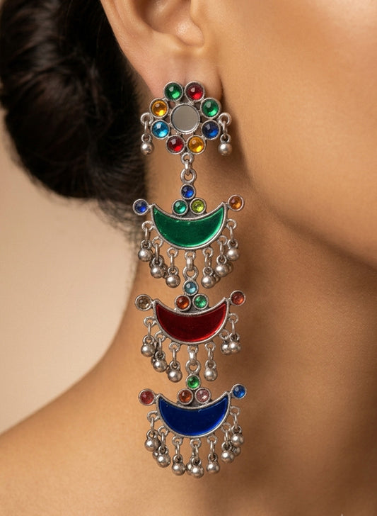 Yemma Oxidised Earrings