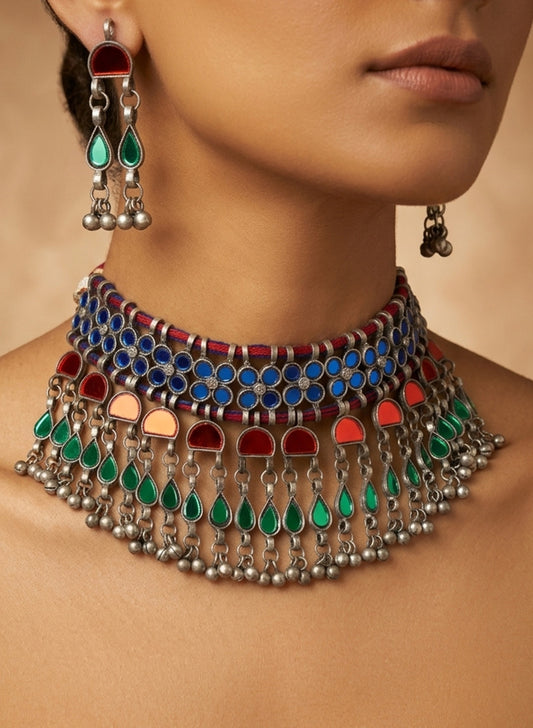 Kovil Mirror choker set