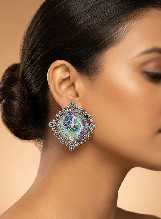 Vishu printed Studs