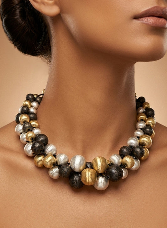 Cluster ball Necklace