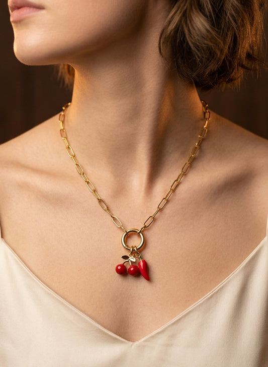 Riley Cherry Necklace