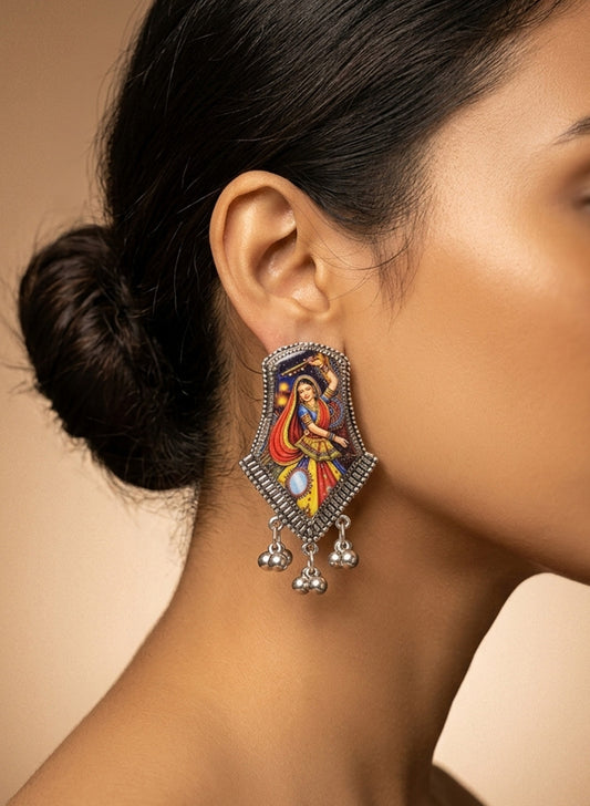 Maleesha Printed Earring