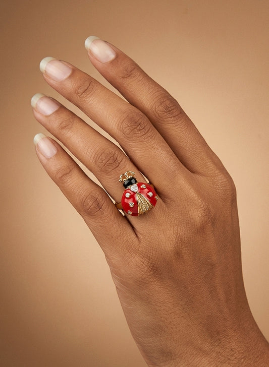 Hanna Ladybug Ring