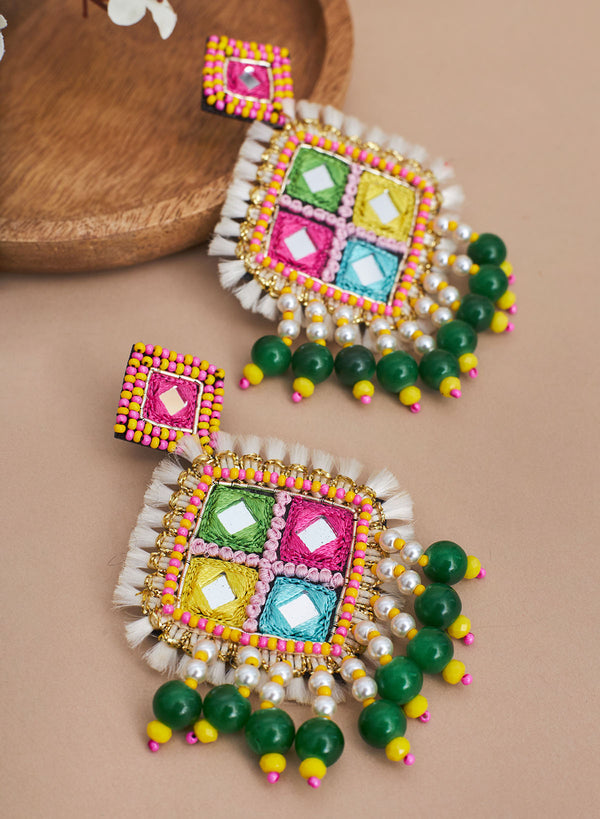 Yashna mirror earrings
