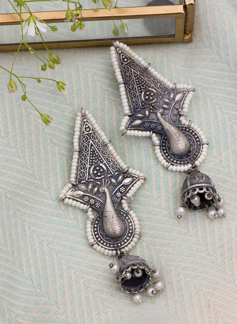 omya oxidised earring