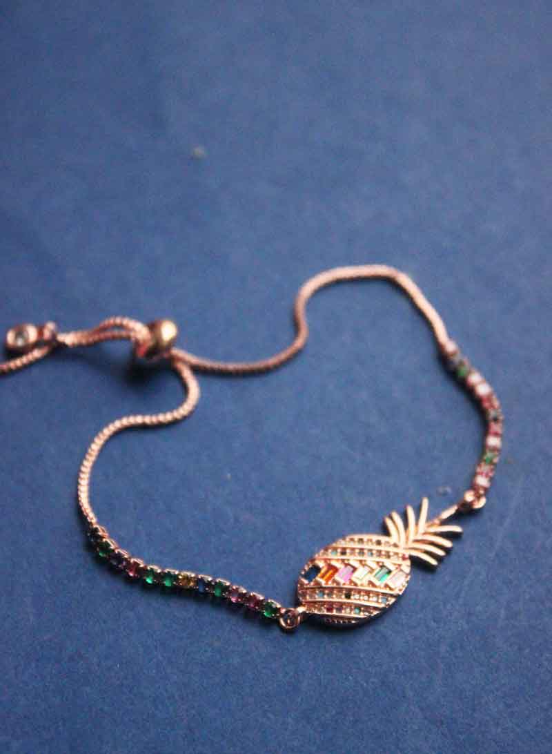 Pineapple Stone Rosegold Bracelet