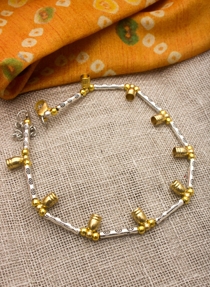 Two Tone Metal Anklet