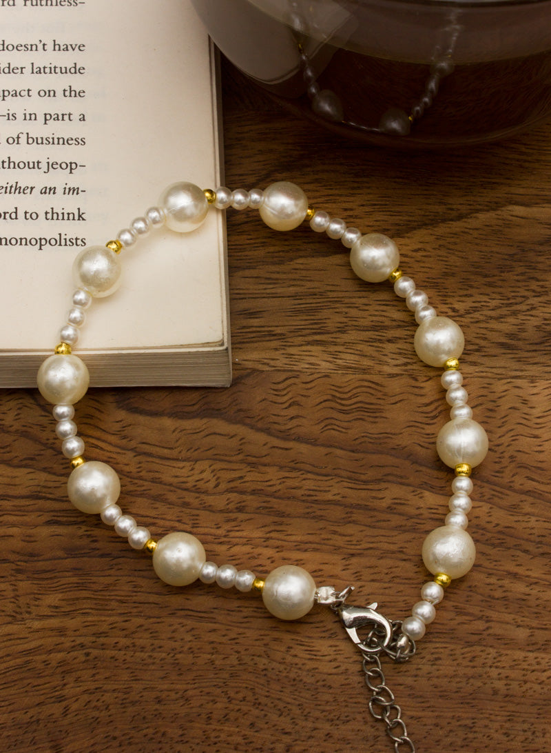 Small and Big Pearl Anklet