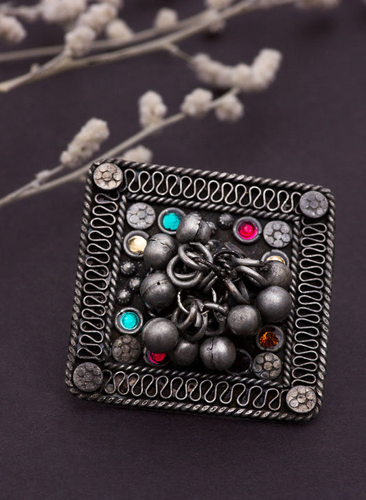 dharitri silver ring