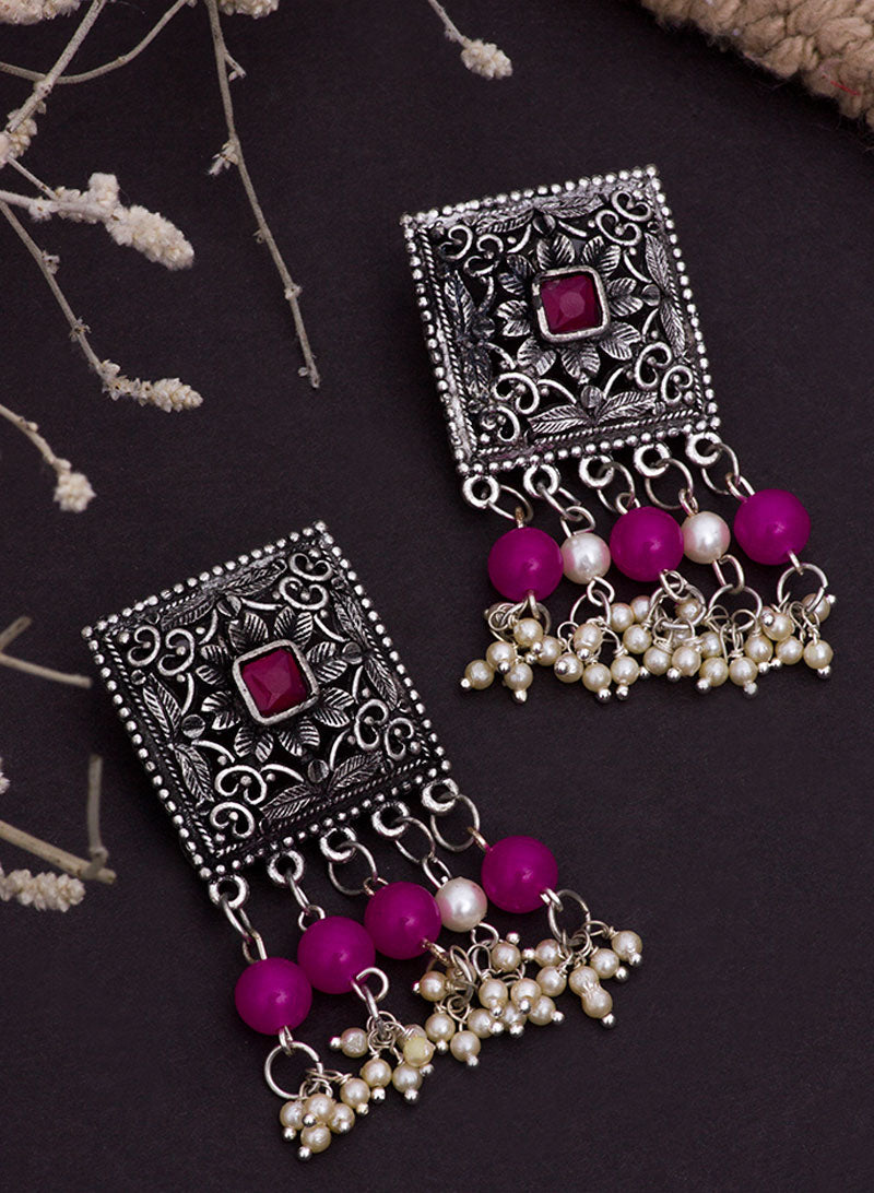 bhavika silver earring