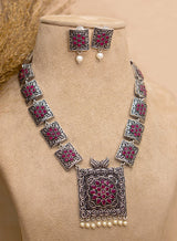 Bindu German Silver Necklace Set