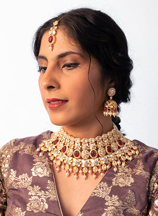 Vedika kundan Bridal  set