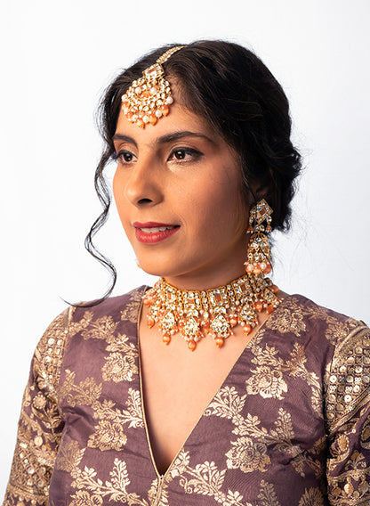 Pranavi kundan Bridal set