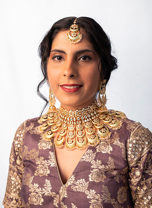 Ivaana kundan Bridal set