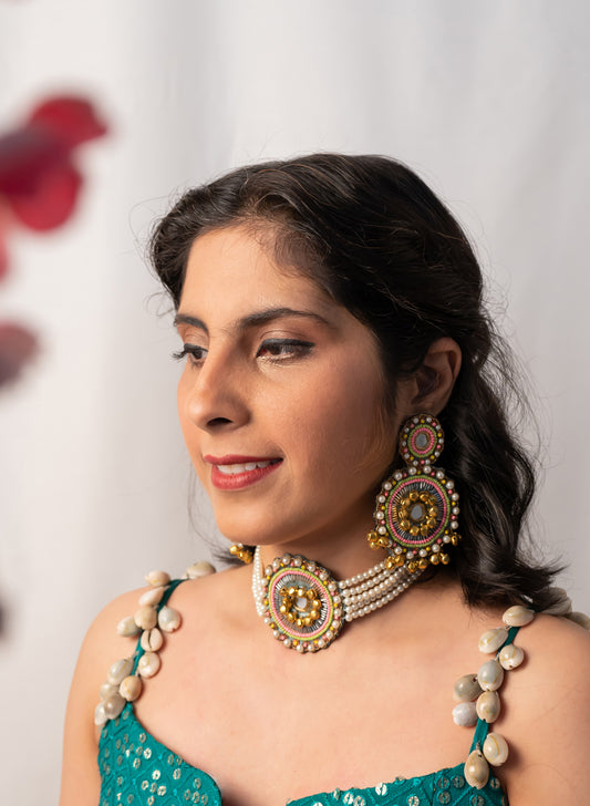 Shobhita Mirror Choker Set
