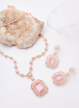 Daphne ad rosegold necklace set