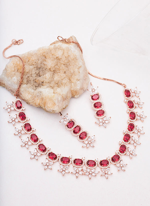 Harper ad rosegold necklace