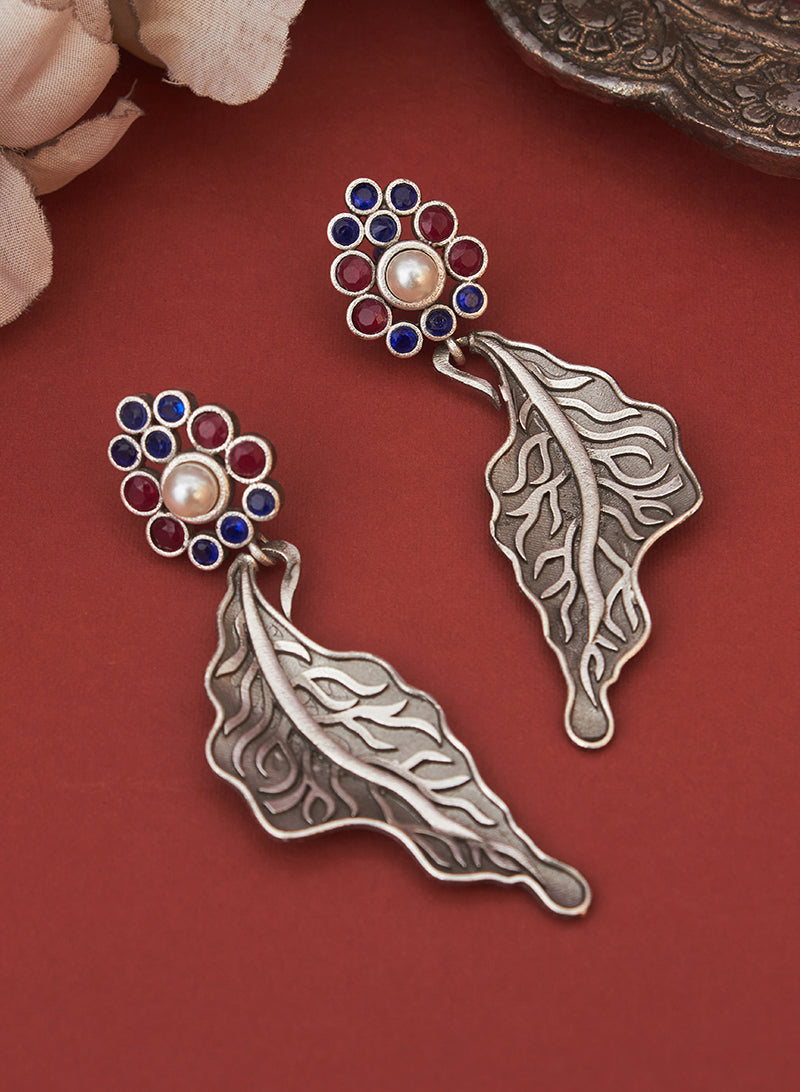 Navanya leaf earring