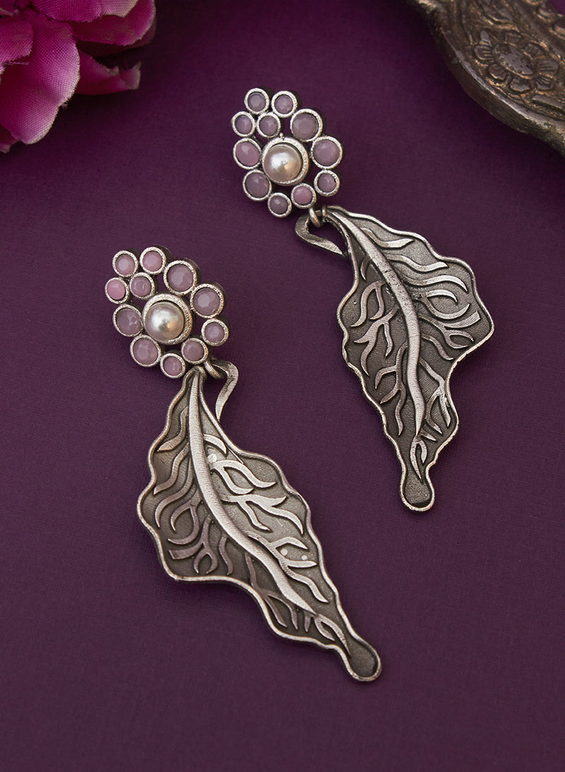 Navanya leaf earring