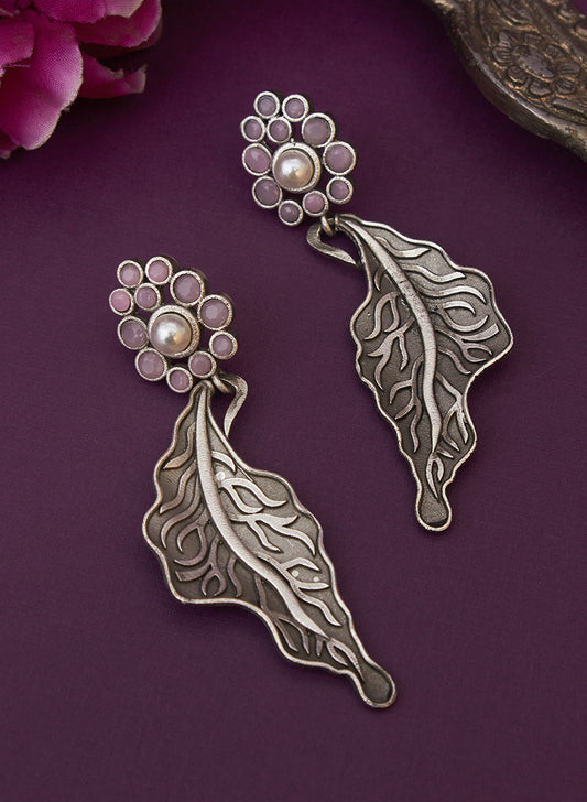 Navanya leaf earring