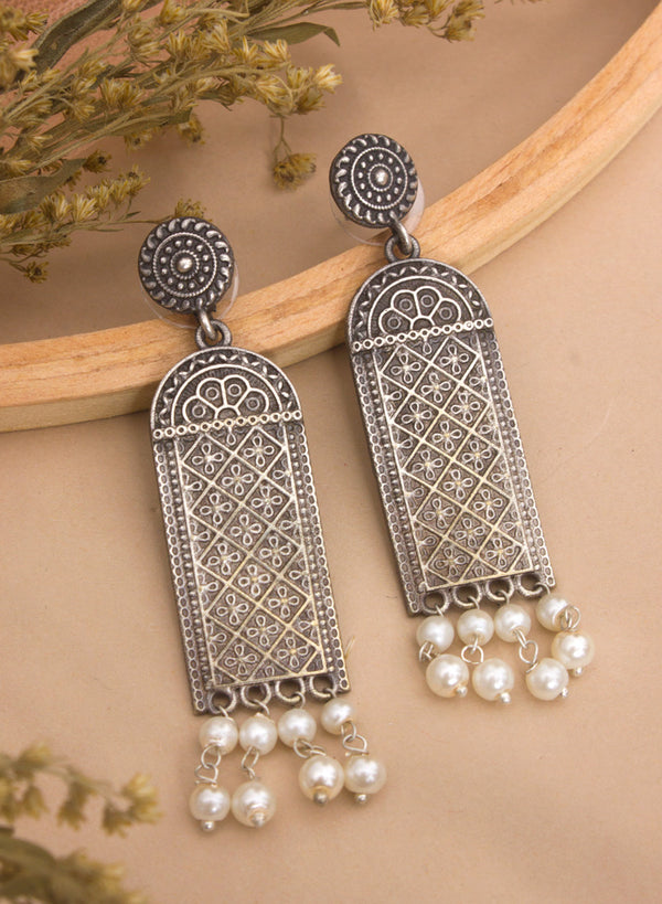 aara german silver long earring
