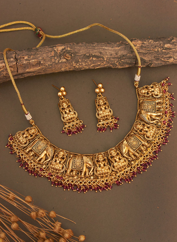 Aradhya goddess necklace set