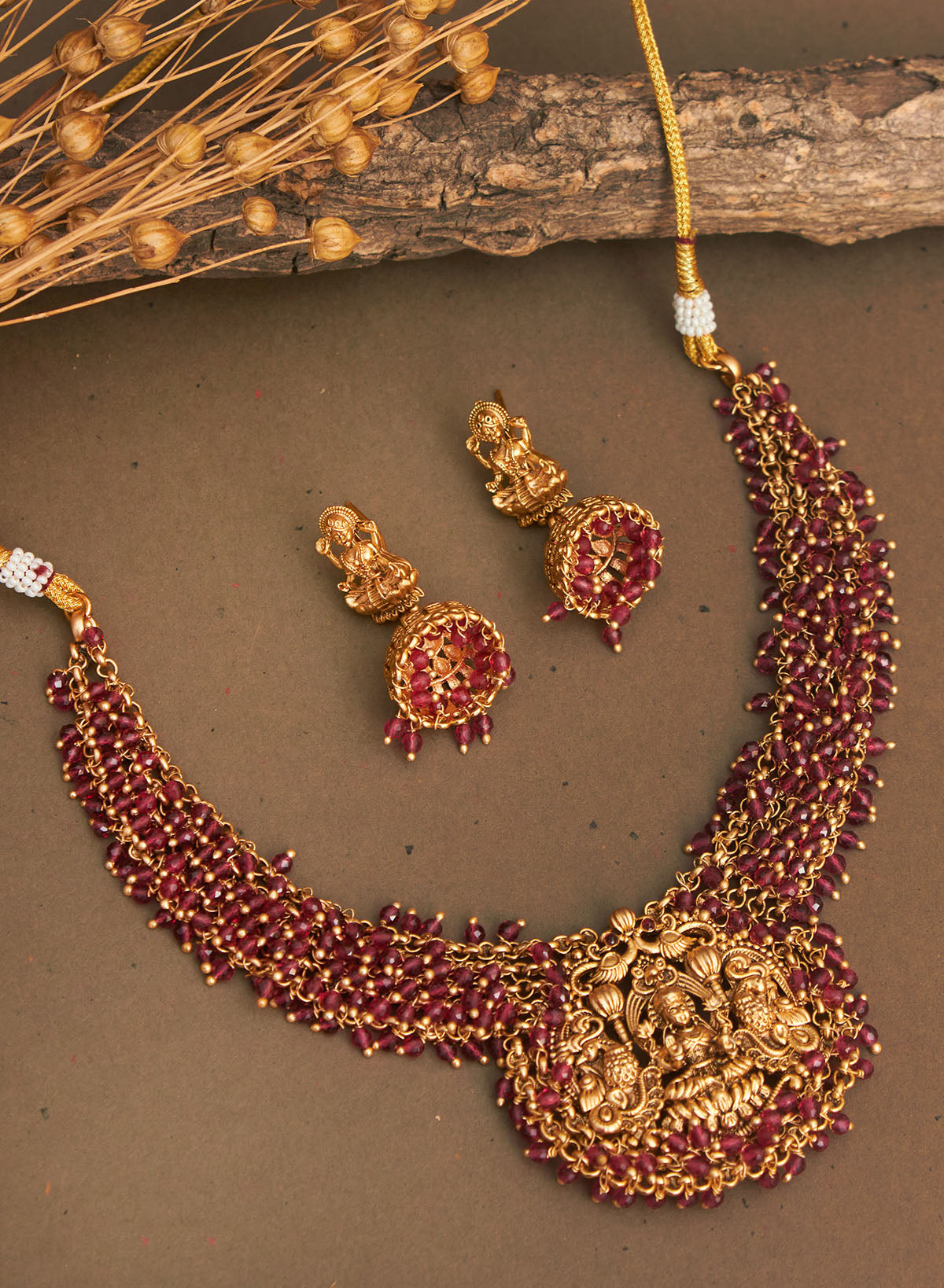 Parul temple necklace set