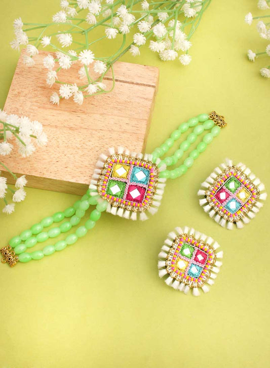 Yashna Multi Mirror Choker Set